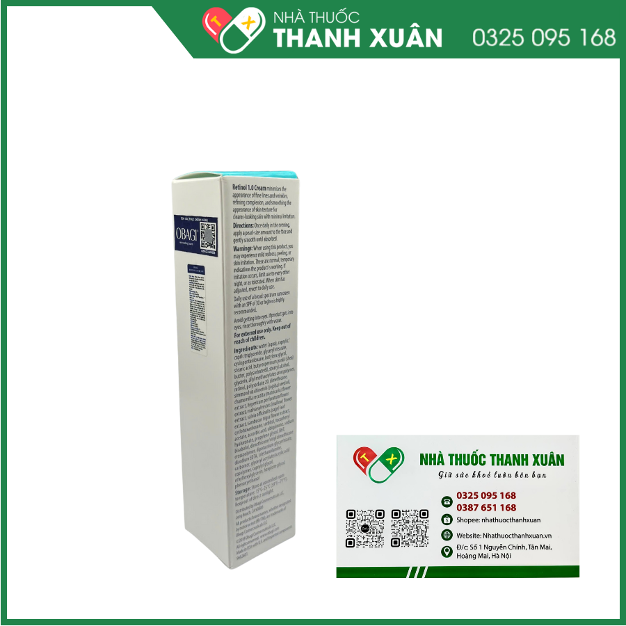 Retinol OBAGI 1.0 cream trẻ hóa da, ngăn ngừa mụn